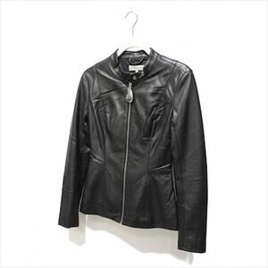 We Wore What Vegan Faux Leather Fitted Moto Jacket Small Black NWT